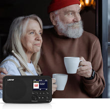 Carica l'immagine nel visualizzatore di Gallery, LEICKE DAB Radio Portatile con Bluetooth, Radio Digitale DAB+/FM Ricaricabile, Batteria da 2000 mAh, Display a Colori da 2,4", Connessione MicroSD/TF/AUX, Funzioni di Allarme, Impostazione EQ