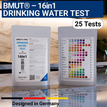 Carica l'immagine nel visualizzatore di Gallery, 25 x 16 in 1 Strisce per Test dell'Acqua Potabile - Analisi della Qualità dell'Acqua del Rubinetto per Durezza Totale, P