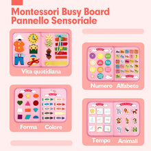 Carica l&#39;immagine nel visualizzatore di Gallery, hahaland Busy Board Montessori 2 3 4 Anni, Gioco Educativo per Bambina, Giochi Bimba Pannello Sensoriale Regalo Bambino 2 3 4 Anni
