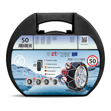 Carica l'immagine nel visualizzatore di Gallery, Catene Da Neve In Metallo 9 mm Omologate TUV e GS Onorm Montaggio Rapido Per Auto Macchina Furgone SUV R13 - R15 Con Ten