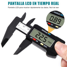 Carica l'immagine nel visualizzatore di Gallery, Vinabo Calibro Digitale, Professionale Calibro Digitale Classico da 150 mm / 6 Pollici con Ampio Display LCD Electronic 