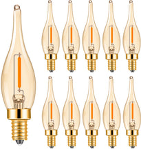Carica l'immagine nel visualizzatore di Gallery, Lampadina E14 LED Candela Retrò Vintage Filamento Lampada Candela C22 0.7w Equivalente 7 Watt 2200K Ultra Caldo, 50 lume