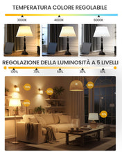 Carica l'immagine nel visualizzatore di Gallery, Lampadina LED E27 con Telecomando, Lampadina E27 Dimmerabile, Lampadine LED 9W Equivalente a 60W, 3 Temperature di Color
