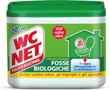 Carica l'immagine nel visualizzatore di Gallery, Wc Net Professional Fosse Biologiche, Capsule Idrosolubili per WC, 20 Caps