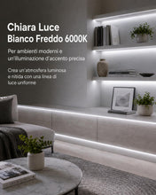 Carica l'immagine nel visualizzatore di Gallery, Meevt Striscia LED Neon 5M, 12V Bianco Fredda 6000K (Senza Alimentatore)
