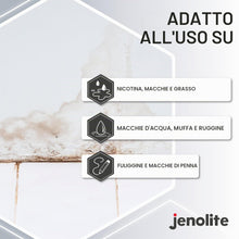 Carica l'immagine nel visualizzatore di Gallery, JENOLITE Vernice spray antimacchia | Bianco | 400 ml | Vernice sigillante per umidità | Vernice antimacchia per pareti e