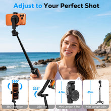 Carica l'immagine nel visualizzatore di Gallery, MoKo Bastone Selfie Magnetico Treppiede Con Telecomando Per iPhone, Android