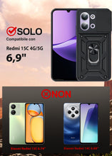 Carica l'immagine nel visualizzatore di Gallery, LeYi Cover per Redmi 15C 4G/5G con Vetro Temperato [2 Pack](Nero)