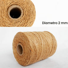 Carica l'immagine nel visualizzatore di Gallery, ANSIO Spago di Iuta biodegradabile da Giardino, 101 m, 3 Strati, Spessore 2 mm, Corda di Iuta per Decorazione, Giardino,