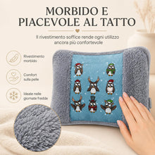 Carica l'immagine nel visualizzatore di Gallery, Borsa Acqua Calda Elettrica con Fodera in Peluche, Scaldino Elettrico