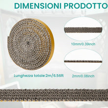 Carica l'immagine nel visualizzatore di Gallery, Guarnizione per Camino, 10mm x 2m x 2mm Autoadesiva Guarnizione per Vetro Camino Corda Camino Sostituzione Guarnizione p