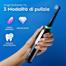 Carica l'immagine nel visualizzatore di Gallery, Oral-B Spazzolino Elettrico Ricaricabile iO 3N Nero, 1 Testina Di Ricambio, 1 Spazzolino Elettrico Oral B + 1 Dentifricio Gengive &amp; Smalto Pro-Repair Classico 75ml