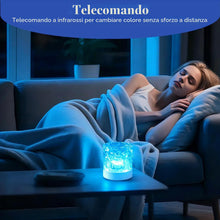 Carica l'immagine nel visualizzatore di Gallery, Lampada Aurora Boreale Cubo con Telecomando, Proiettore Stelle a 16 Colori Rotante, Luce Notturna LED Soffitto per Bambi