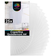 Carica l&#39;immagine nel visualizzatore di Gallery, OfficeTree 25x Copertina Trasparente Quaderno A4 - Copertine Trasparenti Quaderni A4 con Alette - Copertine Trasparenti Quaderni A4 - Copertine Libri Scolastici A4 - Made in Germany