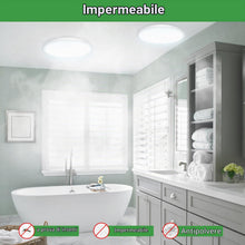 Carica l'immagine nel visualizzatore di Gallery, 18W Plafoniera LED Soffitto [2 Pezzi], 2100LM Lampada da Soffitto 3 Colori 3000K/4000K/6500K Lampadario LED Moderna Ø22c