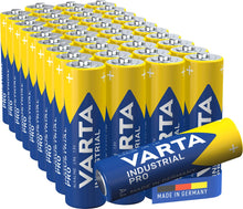 Carica l'immagine nel visualizzatore di Gallery, VARTA Pile AA, confezione da 40, Industrial Pro, Batterie Alcaline, 1,5V, pacco di stoccaggio in imballaggio ecologico, Made in Germany [Esclusivo su Amazon]