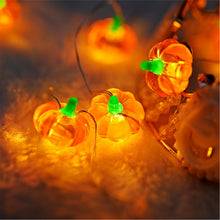 Carica l'immagine nel visualizzatore di Gallery, Decorazione a forma di zucca, 2m 20 LEDs, catena luminosa a LED