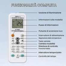 Carica l'immagine nel visualizzatore di Gallery, Telecomando Universale per Climatizzatori, 1000 in 1 Telecomando Digitale LCD, K-1028e Compatibile