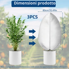 Carica l'immagine nel visualizzatore di Gallery, 3PCS Tessuto Non Tessuto per Piante 80 x 120 cm Riutilizzabile