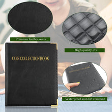 Carica l&#39;immagine nel visualizzatore di Gallery, Album della Collezione di Monete, 480 Tasche Raccoglitore Monete, Album di Monete da Collezione, per Collezionisti, Raccolta Album Libro, Porta Monete - Nero