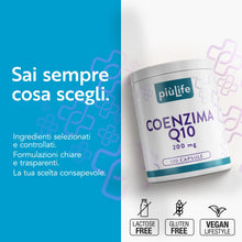 Carica l'immagine nel visualizzatore di Gallery, Coenzima Q10 200mg da Fermentazione Naturale PiùLife, 120 Capsule