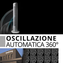 Carica l'immagine nel visualizzatore di Gallery, Innoliving Ventilatore a Torretta 3 Velocità INN-504 con Timer 120 Minuti, Ventilatore a Colonna con Oscillazione Automatica 90°, Potenza 45W, Altezza 78cm, Ventilatore a Torre Efficiente e Silenzioso