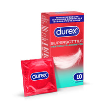 Carica l'immagine nel visualizzatore di Gallery, Durex SuperSottile, Preservativi Super Sottili, Vestibilità Aderente, 10 Profilattici