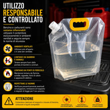 Carica l'immagine nel visualizzatore di Gallery, Topolenashop Tanica Pieghevole da 5 Litri con Beccuccio Integrato – Contenitore Compatto e Leggero per Benzina, Carburan