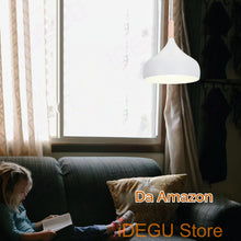 Carica l'immagine nel visualizzatore di Gallery, iDEGU Lampadario a Sospensione Retrò 24cm Lampada a Soffitto in Legna Metallo Moderna LED Lampada a Sospensione Stile Sc