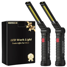 Carica l'immagine nel visualizzatore di Gallery, Coquimbo Regalo Uomo Torcia LED Lampada da Lavoro USB Ricaricabile COB Lampade di Ispezione Pieghevole con Base Magnetic