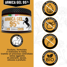 Carica l'immagine nel visualizzatore di Gallery, Arnica Per Cavalli Uso Umano 95% con PEA 500ml | Arnica Gel Forte Con Calendula, Aloe Vera e Menta | Crema Arnica Forte 100% Naturale come Balsamo Cavallo | Per Massaggio Muscoli e Articolazioni