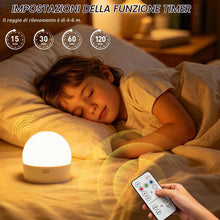 Carica l'immagine nel visualizzatore di Gallery, Lampadina Ricaricabile con Telecomando, Lampadina LED E14/E27 Dimmerabile, con Funzione Timer, 3 Temperature di Colore, 