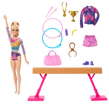 Carica l'immagine nel visualizzatore di Gallery, Barbie Ginnastica Artistica Playset con Bambola e Accessori