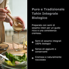 Carica l'immagine nel visualizzatore di Gallery, Sunita Crema di Tahini Integrale Biologica - Premium Tahina Crema di Sesamo - Salsa di Tahini Ricca e Cremosa per Hummus e Salse - 680g