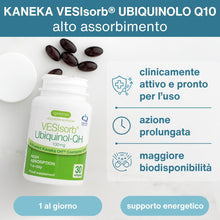 Carica l'immagine nel visualizzatore di Gallery, Igennus VESIsorb Ubiquinolo 100mg Kaneka, Ubichinolo Coenzima Q10