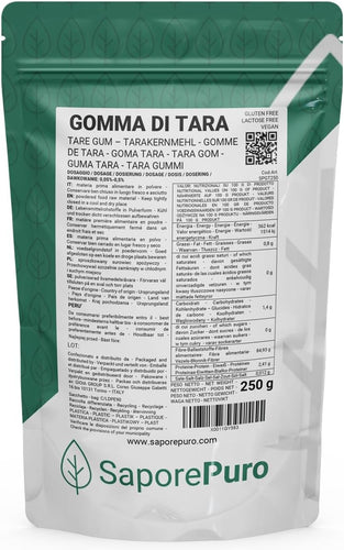 FARINA DI SEMI TARA - Ideale per Gelati e Sorbetti - Pura 100% - 250gr -...