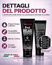Carica l'immagine nel visualizzatore di Gallery, Lovefollies Back Relax lubrificante anale-dilatatore con anestetico | Gel Lubrificante Sessuale Intimo all'Acqua e Silic