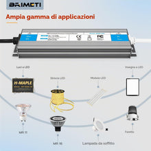 Carica l'immagine nel visualizzatore di Gallery, BRIMETI Trasformatore LED 220 24V 100W Esterno Alimentatore Driver IP67 Impermeabile Adattatore AC 220V a DC 24V 4.16A T