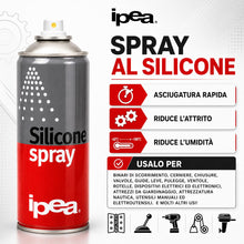 Carica l'immagine nel visualizzatore di Gallery, IPEA 2x Spray al Silicone Lubrificante, Protettivo 400 ml [800ml totali] - 2 PEZZI - Made in Italy - Multiuso Incolore A