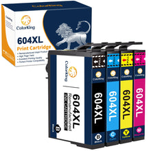 Carica l'immagine nel visualizzatore di Gallery, ColorKing 604XL Cartucce compatibili con cartucce epson 604 per cartucce epson xp 2200 per Epson Expression Home XP-2205 XP-3200 XP-4205 Workforce WF-2930 WF-2910 (1 Nero 1 Ciano 1 Giallo 1 Magenta)