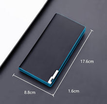 Carica l'immagine nel visualizzatore di Gallery, Generico Portafoglio Lungo Uomo - Elegante, Slim con Porta Soldi, Nostro Portafoglio Uomo Verticale e Capiente con Portatessere Uomo, Integrato per Lo Stile.