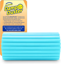 Carica l'immagine nel visualizzatore di Gallery, Scrub Daddy Damp Duster, Spugna Magica per la Pulizia della Polvere, Spolverino per Persiane e Tende in Legno, Prese d'Aria, Termosifoni, Battiscopa, Specchi e Ragnatele, Trattiene la Polvere, Azzurro