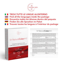 Carica l'immagine nel visualizzatore di Gallery, RISO ROSSO FERMENTATO NaturalColest 160 Compresse | oltre 5 MESI di fornitura | Con COENZIMA Q10 | 2,9mg Monacolina | Se