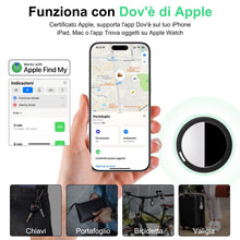 Carica l'immagine nel visualizzatore di Gallery, Localizzatore Smart Air Tracker Tag Compatibile Apple Dov'è (solo iOS), Batteria di Ricambio Inclusam, Adatto per Chiavi