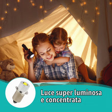 Carica l'immagine nel visualizzatore di Gallery, Lampadina LED di Ricambio 3V P13.5S 3W per Torcia Maglite 2D, Lampada Torcia LED 3V, Lampadina Sostitutiva Alta Luminosi