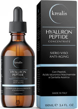 Carica l'immagine nel visualizzatore di Gallery, Siero Viso Acido Ialuronico Puro a 4 Pesi Molecolari con Peptidi, 100 ml