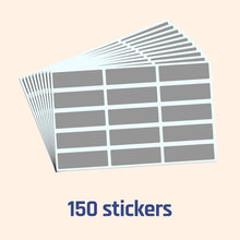 Carica l&#39;immagine nel visualizzatore di Gallery, 150 pezzi, Gratta e Vinci Personalizzato Adesivi, Scratch Sticker - 48 x 15mm, Grigio Rettangolo