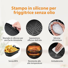 Carica l'immagine nel visualizzatore di Gallery, GRIFEMA Teglia Silicone Friggitrice Aria 2 Pezzi 5-8L per COSORI Ninja