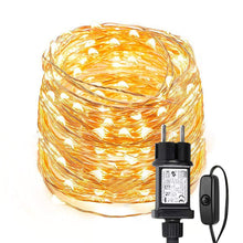 Carica l'immagine nel visualizzatore di Gallery, Lepro Stringa Luci LED 10m Filo di Rame | 100 LED Impermeabile IP65 | Bianco Caldo 3000K per Esterno/Interno | Decorazioni Natale, Halloween