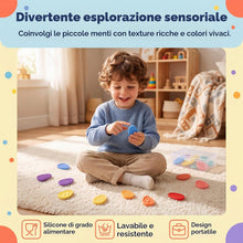 Carica l'immagine nel visualizzatore di Gallery, 12 Pezzi Fidget Toys Sensory Stones Gioco Antistress, Pietra Sensoriale Antistress, Anti Stress per Ansia, Giochi Sensor
